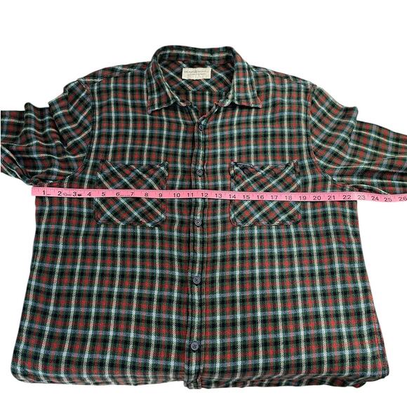 Denim & Supply Ralph Lauren Plaid Flannel Button Up Shirt Men's Large Heritage - Picture 6 of 11